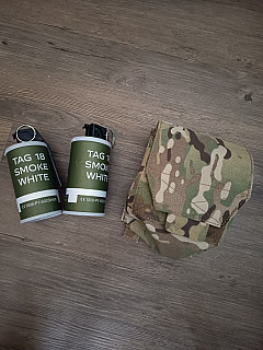 TAG 18 Smoke White 2x + Multifunkční sumka Paras MC 