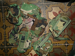 US Army WDL WOODLAND SUMKY POUCH RACK RADIO  molle II U.S.