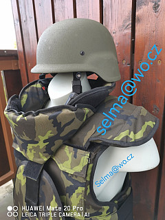 Set balistické ochrany pro vojáky AČR (přilba+ vesta)