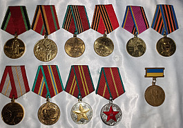 JUBILEJNÍ MEDAILE SSSR A UKRAJINA