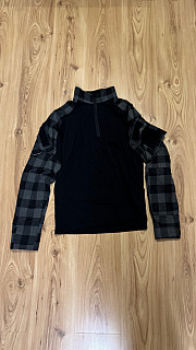 Flanelová taktická košile, černá