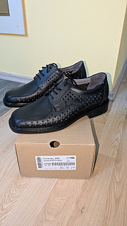 AČR perforované černé polobotky