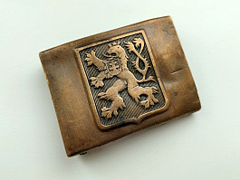 Originál Československá armádní opasková přezka - tombak