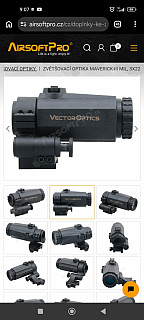 Zvětšovací optika Maverick-III MIL, 3x22