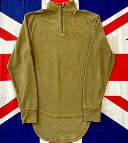 Britská vojenská fleecová mikina na zip Air Crew Olive Large/Zánovní