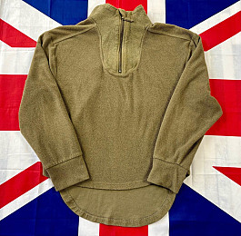 Britská vojenská fleecová mikina na zip Air Crew Olive Small/ Použitá