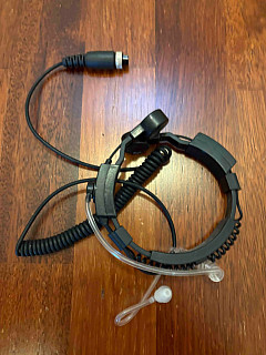 Hrdelní mikrofon Headset s ak trubicí PTT pro Baofeng