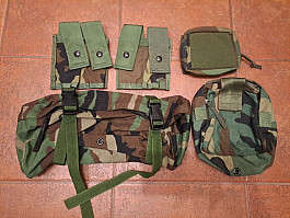 US woodland MOLLE přebytky 