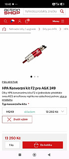 HPA Konverzní kit F2 pro A&K 249