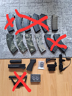 Zásobníky AK + doplnky