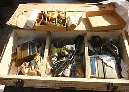 Krabice s díly pro BVP, BRDM, tank
