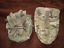 US multicam obal na lopatku + láhev.