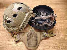 Helma , brýle s odvětráváním, maska