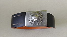 kožený opasek + kovová přezka (Wehrmacht)