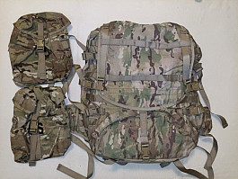 US. MOLLE II. MULTICAM BATOH+ BOČNÍ KAPSE 