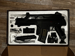 Prodám elektrickou airsoftku Heckler & Koch G36C AEG, kalibr 6 mm BB. + ochrannou masku