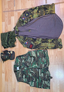 Airsoft maskáčové oblečení 
