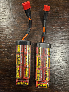 2x baterie NiMh 1600mAh téměř nova