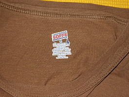 Originál US Army triko hnědé Medium Made in USA NOVÉ