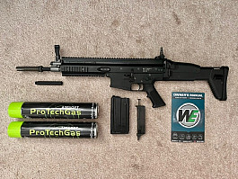 WE SCAR-H GBB + příslušenství
