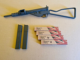 (NE) Northeast samopal Sten MK.2 BSA GBBR - Skeleton pažba + 5x zásobník