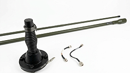Vojenská anténa COMROD VHF30108VM – komplet se základnou