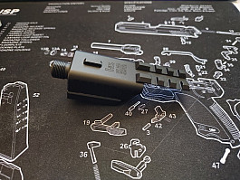 NÁSTAVEC ZÁVITU PRO TLUMIČ S RIS LIŠTOU PRO AEP TOKYO MARUI USP