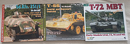 Foto manuál T-72MBT, T-55 spec. and rec. vehicles, Sd.Kfz.251/1