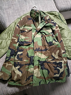 US Army M65 woodland L/L parka  včetně nové vložky 