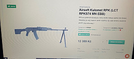 Koupím RPK od LCT ideálně ebb verze