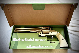 Revolver Schofield airsoft + bombičky (pouzdro)