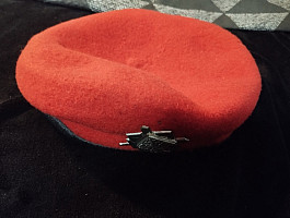 Baret AČR se státním znakem