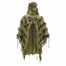 HELIKON 3D maskovací pončo Ghillie Poncho® LEAF - US Woodland