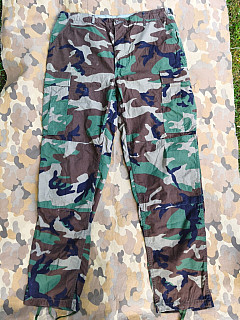 US army kalhoty BDU woodland ripstop LL