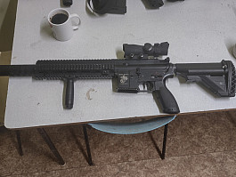 Hk416 ,140m/s