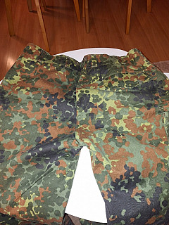 Bundeswehr kalhoty Flecktarn