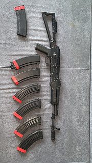 Prodám AK-74s + 7 zásobníků