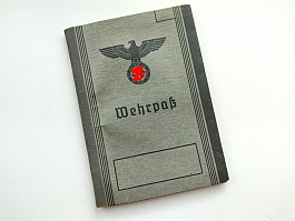 Originál Wehrpass Wehrmacht 1943 vojenská knížka Soldbuch