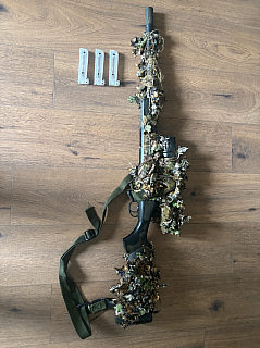 SSG10 A1 + Novrtisch scope 3-9x + Ghillie cover + 3 zásobníky