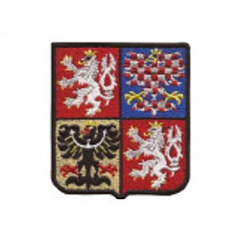 Nášivka znak České republiky 7x8 cm suchý zip