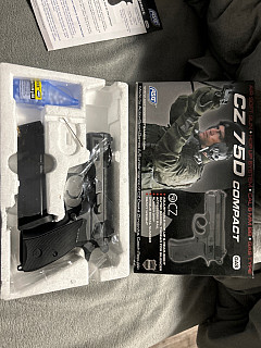 Airsoft pistole CZ 75D Compact GNB (ASG) – NOVÁ