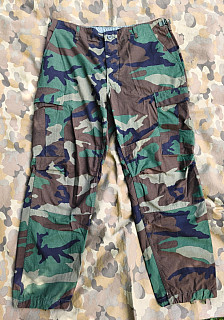US army kalhoty BDU woodland LR