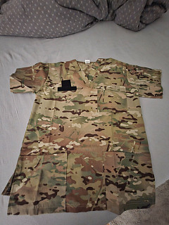 US ARMY Shamron Mills Multicam Scrub Mens Medium M Army Camo Nurse