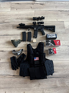Airsoft set: Delta Armory M4 AR15 MLOK ALPHA ETU Full Metal
