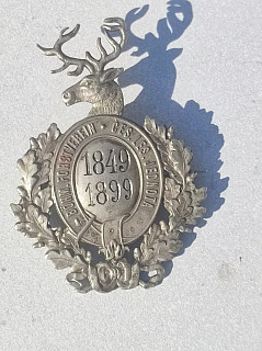 Odznak ČESKÉ LESNICKÉ JEDNOTY , z roku 1899