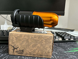 AA Mini RIS Rail granátomet pro 40mm granát + granát na 90 kuliček( nebo 4 paintball kuličky)