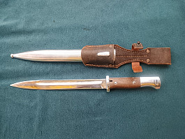 Bodák Mauser na K98 darovací niklovaný sčíslovaný