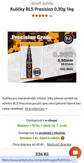 Kuličky BLS Precision 0,30g 1kg