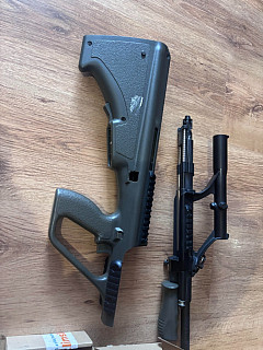 Prodám tělo a rozebraný mechabox Steyr AUG A1 (Snow Wolf) – na ND / projekt