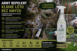 ✅ Armyrepelent až 12 oprání vydrží na oděvy akce 26%